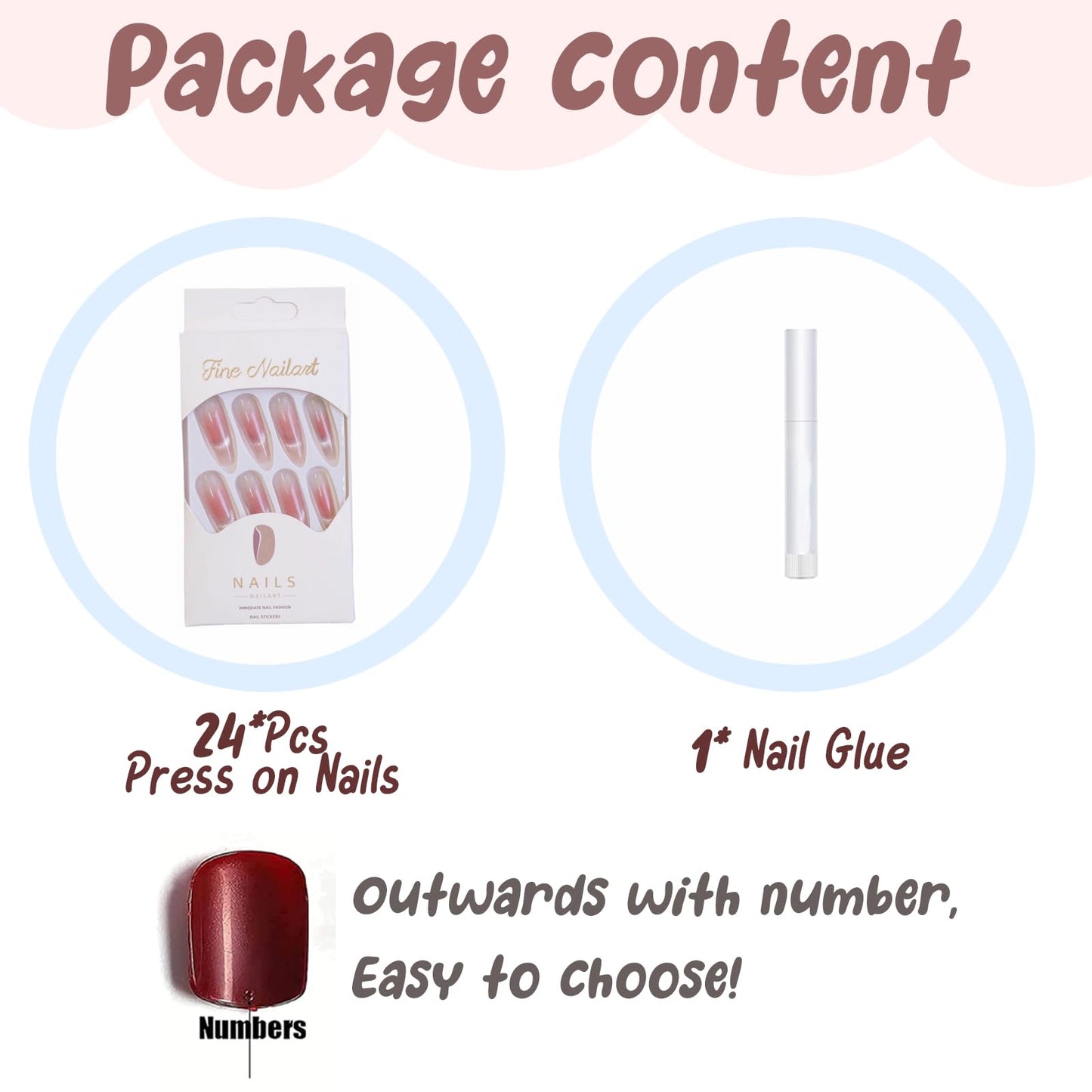 BABALAL Coffin Press on Nails Long Fake Nails White French Glue on Nails Glitter Rhinestone Flower Design Ballerina False Nails 24Pcs Shiny Acrylic Nails for Women and Girls