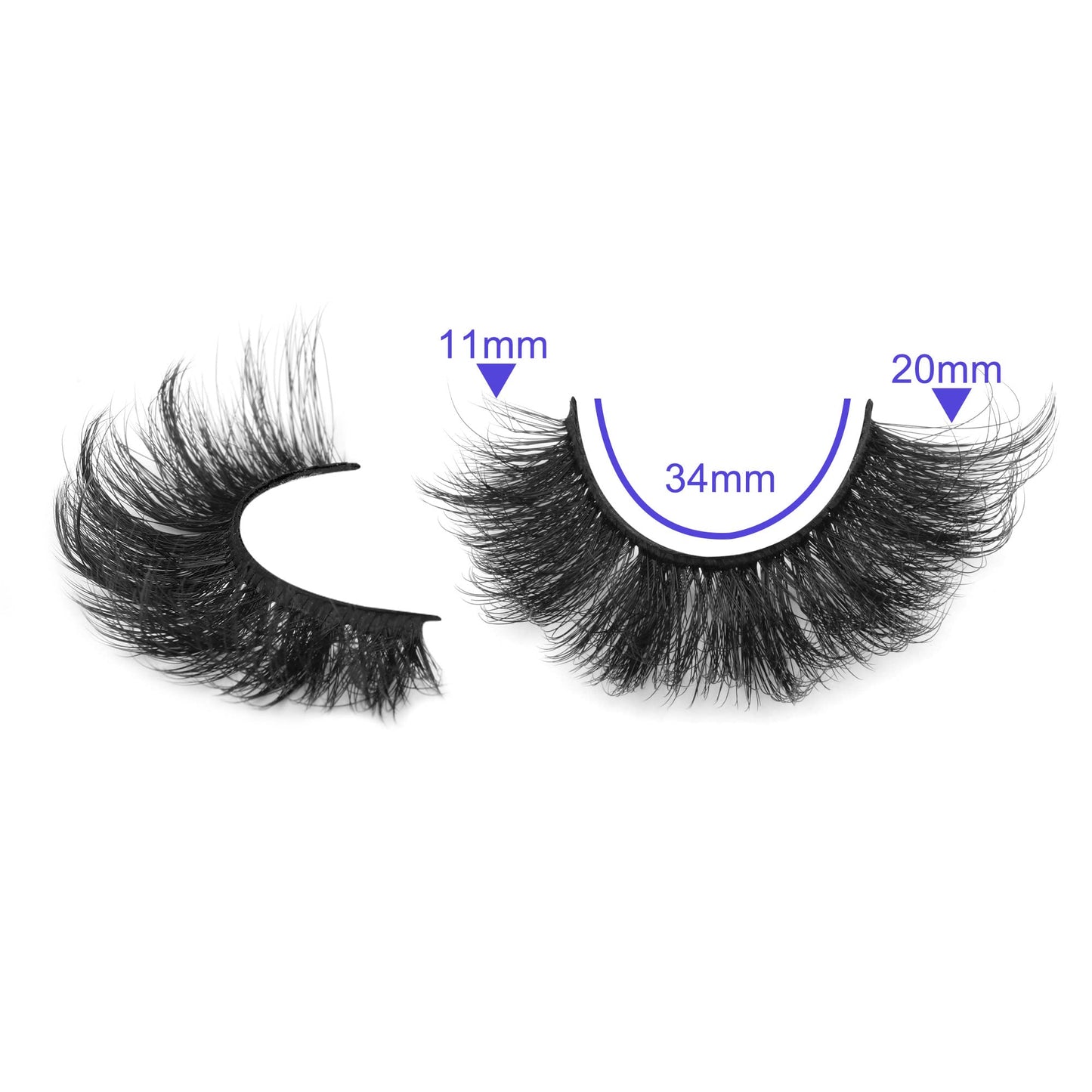 False Eyelashes Thick 20MM Lashes Mink Flutter Volume 3D Fake Eyelashes Dramatic Full Long Faux Mink Eye Lashes Pack 8 Pairs Big Curly False Lash ALICROWN
