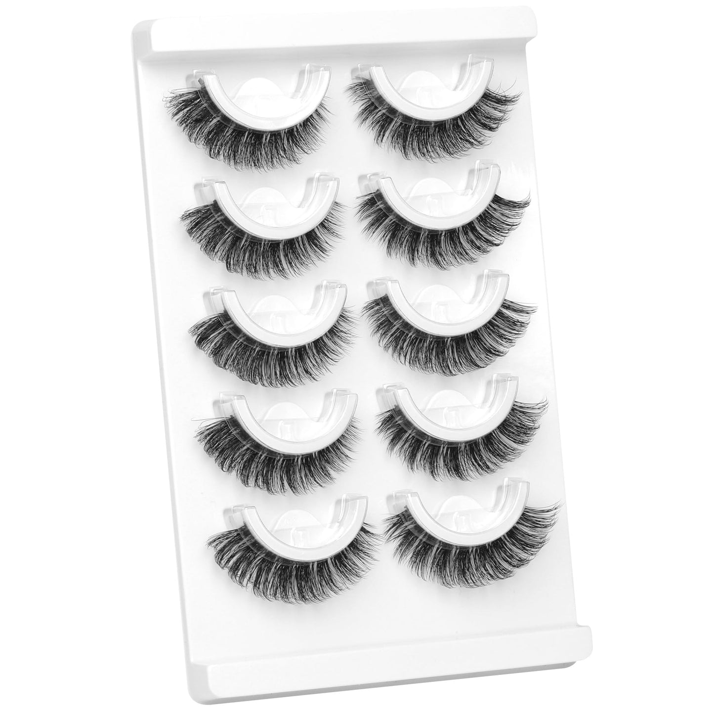 False Eyelashes Thick 20MM Lashes Mink Flutter Volume 3D Fake Eyelashes Dramatic Full Long Faux Mink Eye Lashes Pack 8 Pairs Big Curly False Lash ALICROWN