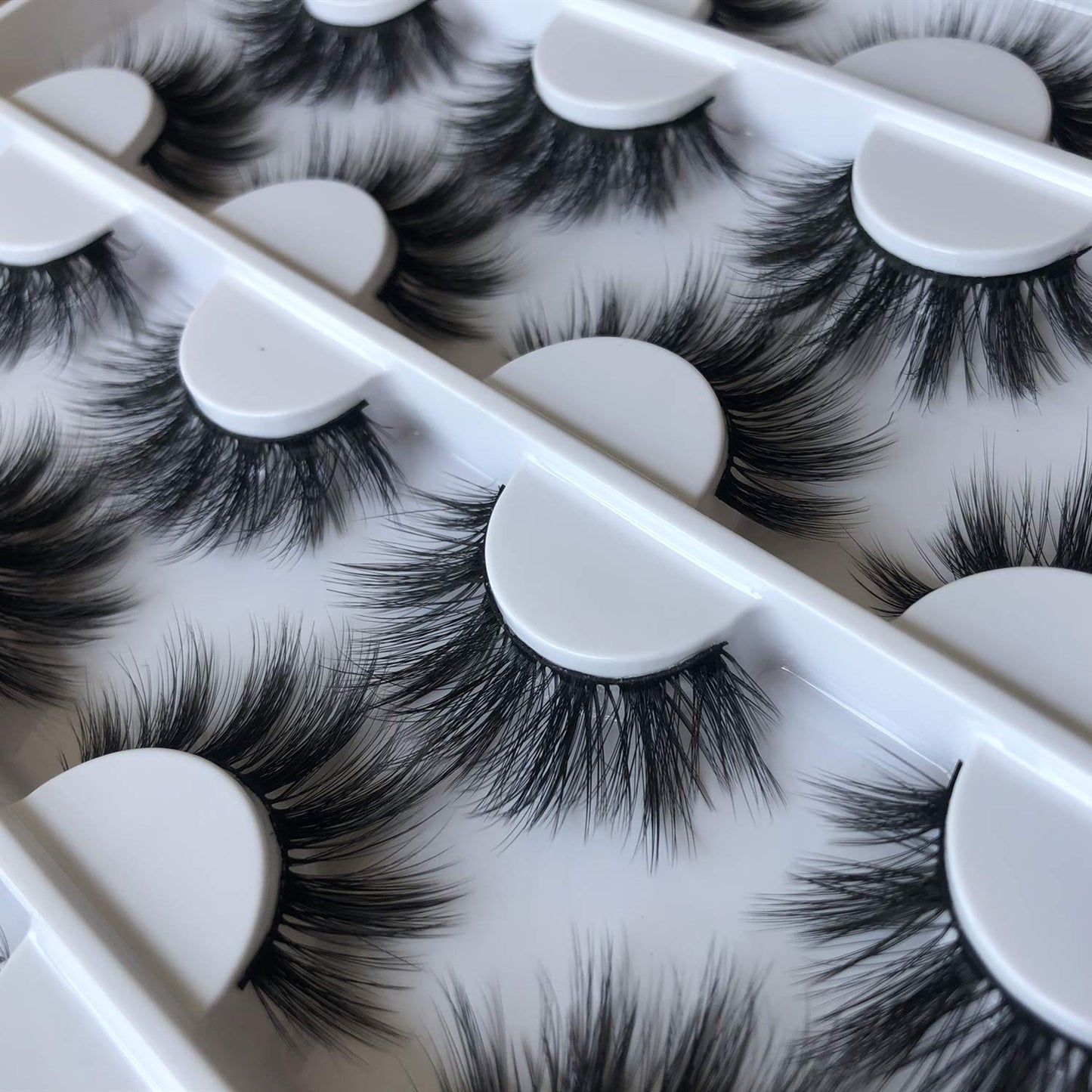 False Eyelashes Thick 20MM Lashes Mink Flutter Volume 3D Fake Eyelashes Dramatic Full Long Faux Mink Eye Lashes Pack 8 Pairs Big Curly False Lash ALICROWN