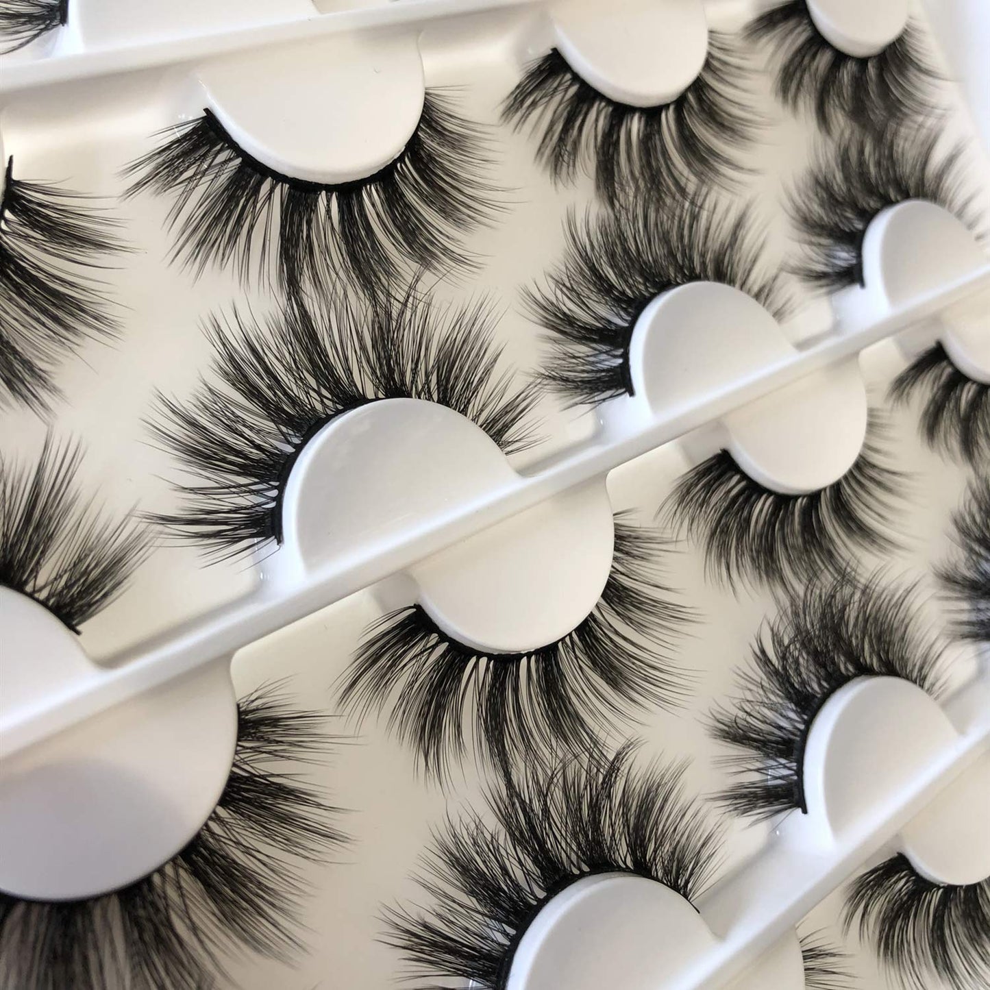 False Eyelashes Thick 20MM Lashes Mink Flutter Volume 3D Fake Eyelashes Dramatic Full Long Faux Mink Eye Lashes Pack 8 Pairs Big Curly False Lash ALICROWN