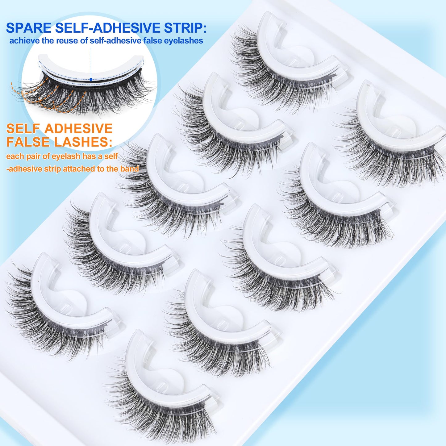 False Eyelashes Thick 20MM Lashes Mink Flutter Volume 3D Fake Eyelashes Dramatic Full Long Faux Mink Eye Lashes Pack 8 Pairs Big Curly False Lash ALICROWN