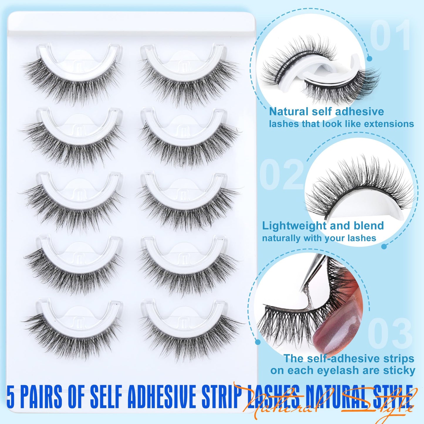 False Eyelashes Thick 20MM Lashes Mink Flutter Volume 3D Fake Eyelashes Dramatic Full Long Faux Mink Eye Lashes Pack 8 Pairs Big Curly False Lash ALICROWN