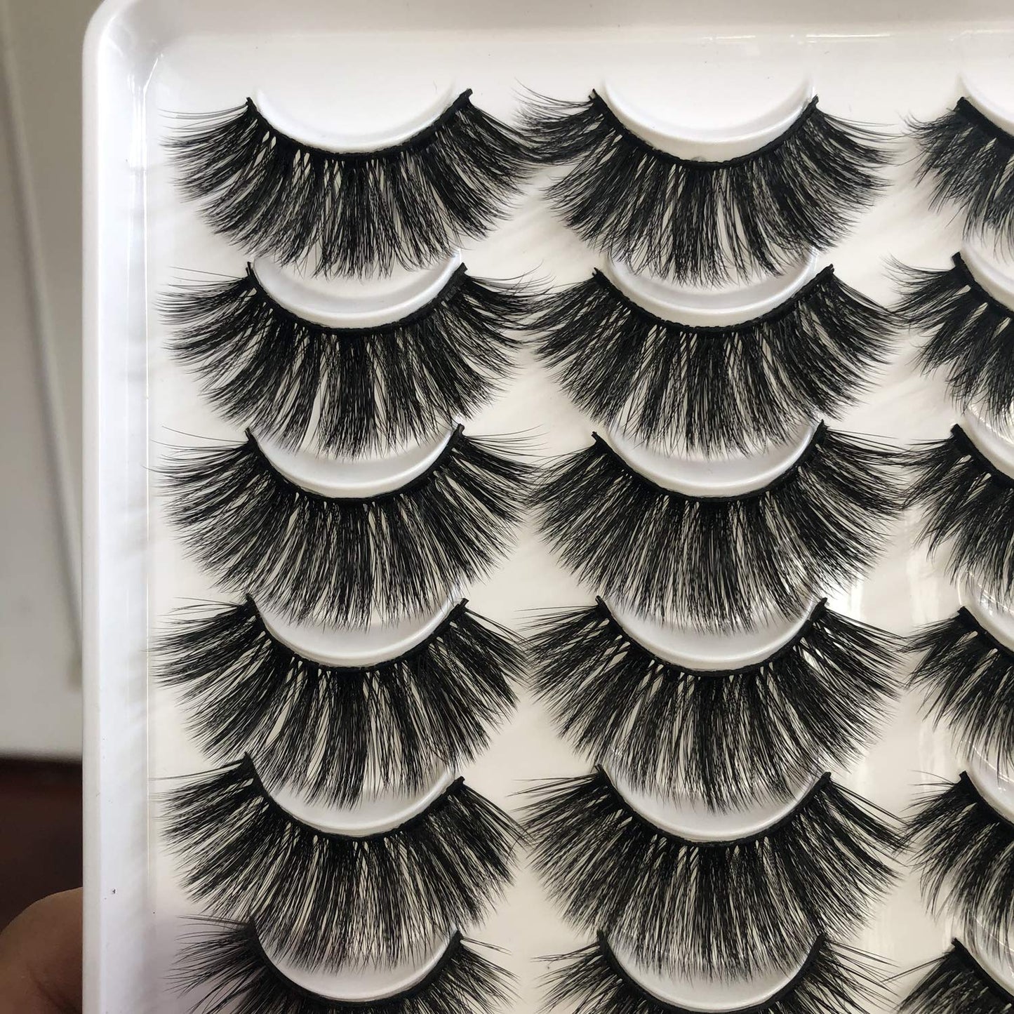 False Eyelashes Thick 20MM Lashes Mink Flutter Volume 3D Fake Eyelashes Dramatic Full Long Faux Mink Eye Lashes Pack 8 Pairs Big Curly False Lash ALICROWN