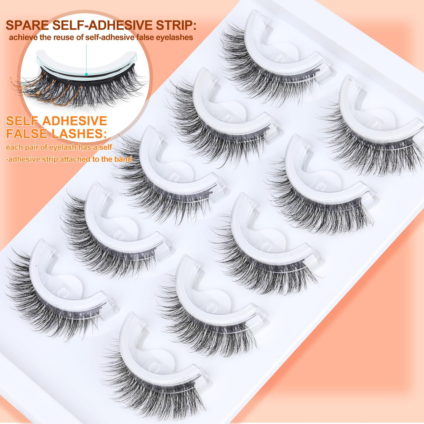 False Eyelashes Thick 20MM Lashes Mink Flutter Volume 3D Fake Eyelashes Dramatic Full Long Faux Mink Eye Lashes Pack 8 Pairs Big Curly False Lash ALICROWN