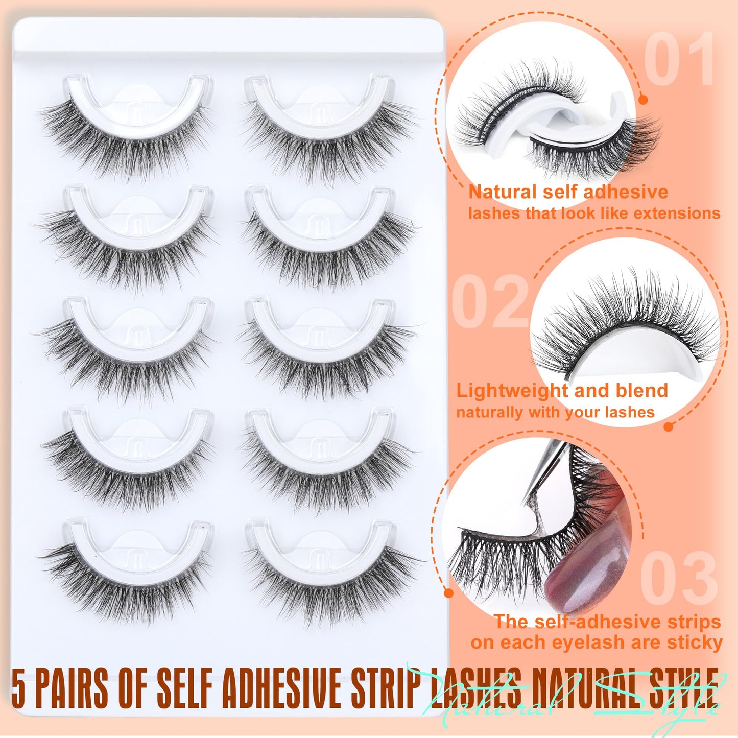 False Eyelashes Thick 20MM Lashes Mink Flutter Volume 3D Fake Eyelashes Dramatic Full Long Faux Mink Eye Lashes Pack 8 Pairs Big Curly False Lash ALICROWN